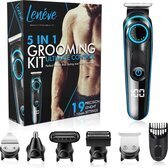 Bol.com Lenéve 5 in 1 haartrimmer - baardtrimmer mannen - neustrimmer - haarverwijderaar - tondeuse - oplaadbaar - trimmerset - 5 opz aanbieding
