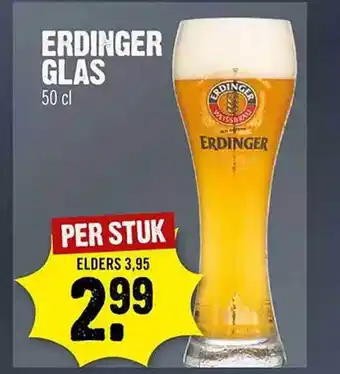 Dirck 3 Erdinger glas aanbieding