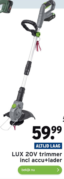 GAMMA LUX 20V trimmer aanbieding