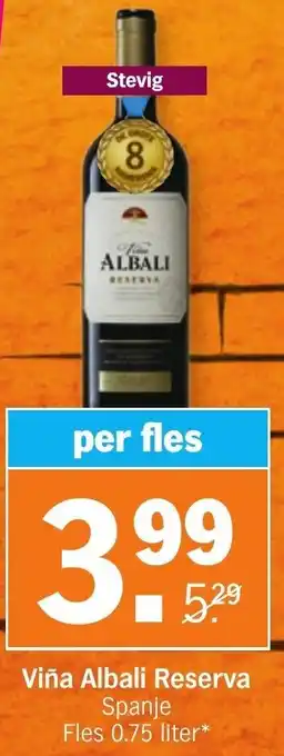 Albert Heijn Viña Albali resera 0,75 liter per fles aanbieding