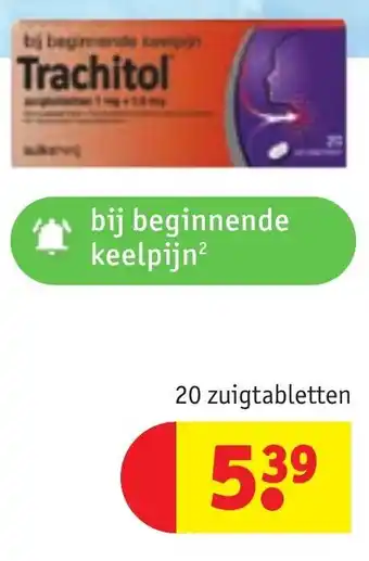 Kruidvat Trachitol 20 zuigtabletten aanbieding