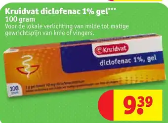 Kruidvat Diclofenac 1% gel 100 gram aanbieding