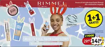 Kruidvat Rimmel prijsvoorbeeld: kind & free skin tint 2 stuks aanbieding