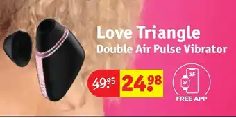 Kruidvat Love triangle double air pulse vibrator aanbieding