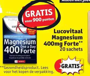 Kruidvat Lucovitaal magnesium 400mg forte aanbieding