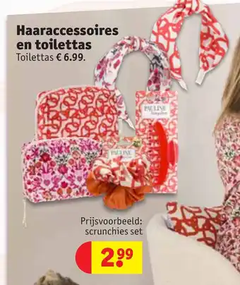 Kruidvat Pauline Wingelaar Haaraccessoires en toilettas aanbieding