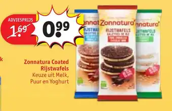 Kruidvat Zonnatura coated rijstwafels aanbieding