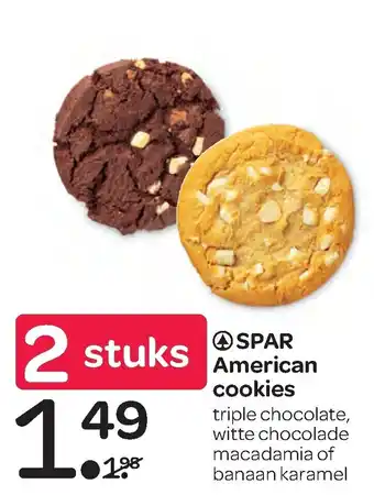 Spar American cookies aanbieding