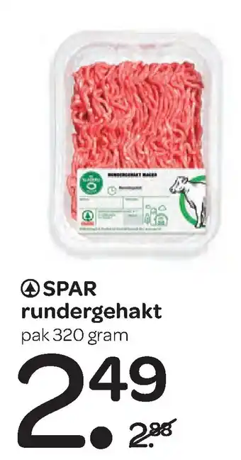 Spar Rundergehakt 320 gram aanbieding