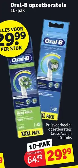 Kruidvat Oral-b opzetborstels 10-pak aanbieding