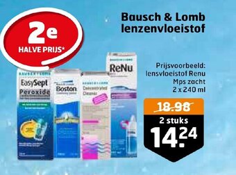 Trekpleister Bausch & lomb lenzenvloeistof aanbieding