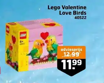 Trekpleister Lego valentine love birds aanbieding