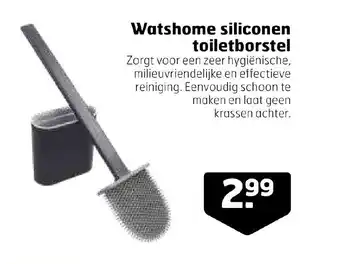 Trekpleister Watshome siliconen toiletborstel aanbieding