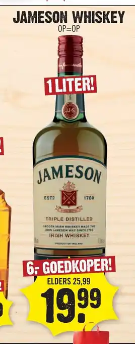 Dirk Jameson Whiskey 1 liter aanbieding