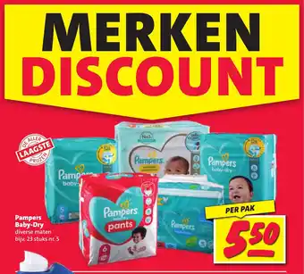 Nettorama Pampers Baby-Dry 23 stuks aanbieding