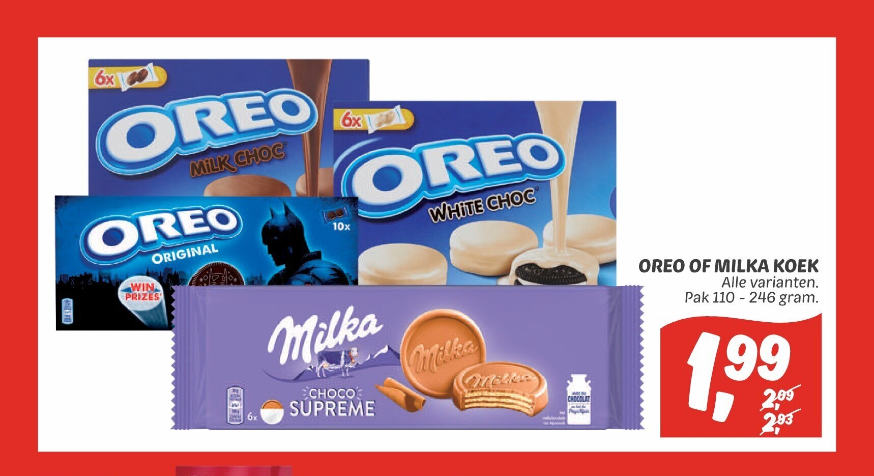 Oreo Of Milka Koek Alle Varianten Pak 110 246 Gram Aanbieding Bij Dekamarkt