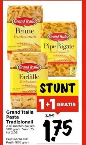 Vomar Voordeelmarkt Grand'italia pasta tradizionali aanbieding