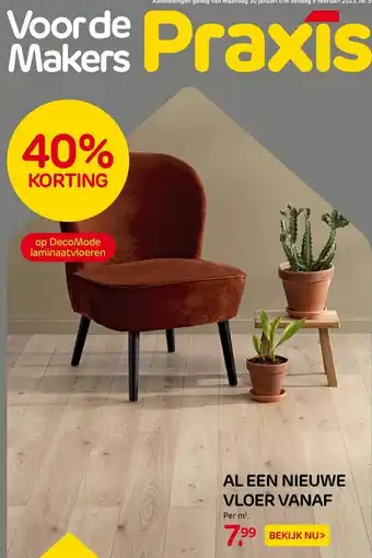 Praxis Al een niewe vloer vanaf aanbieding