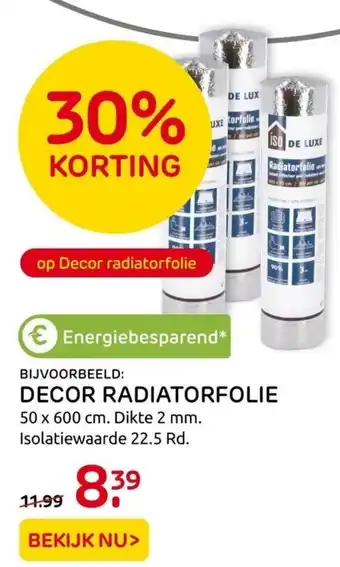 Praxis Decor radiatorfolie 50x600 cm aanbieding