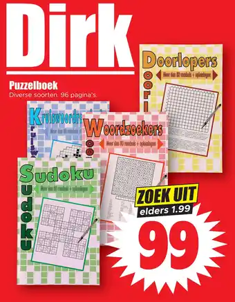 Dirk Puzzelboek aanbieding
