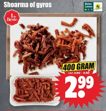 Dirk Shoarma of gyros aanbieding