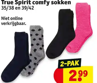 Kruidvat True spirit comfy sokken 35/38 en 39/42 aanbieding