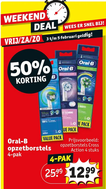 Kruidvat Oral-b opzetborstels aanbieding