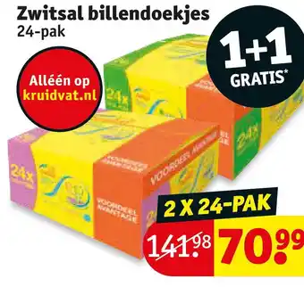 Kruidvat Zwitsal billendoekies aanbieding