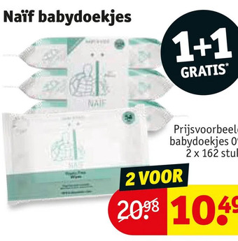 Kruidvat Naïf babydoekjes aanbieding