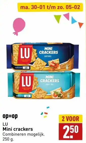 ALDI Lu mini crackers aanbieding