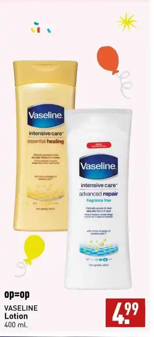 ALDI Vaseline lotion aanbieding