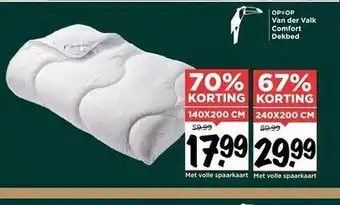 Vomar Voordeelmarkt Van der valk comfort dekbed aanbieding