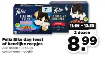 PLUS Felix elke dag feest of heerlijke reepjes 12 stuks aanbieding