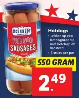 Lidl Hotdogs aanbieding