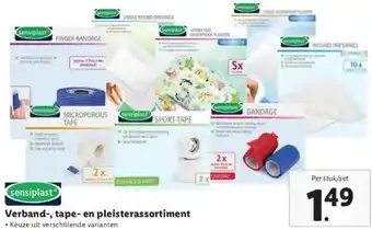 Lidl Verband-, tape- en pleisterassortiment aanbieding