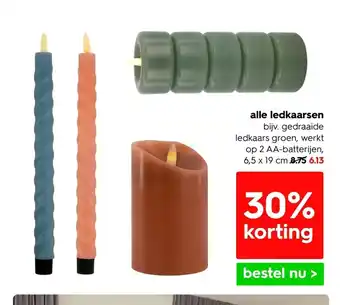 HEMA Alle ledkaarsen 6,5 x 19 cm aanbieding