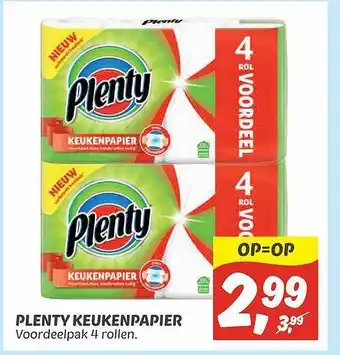 Dekamarkt Plenty keukenpapier aanbieding