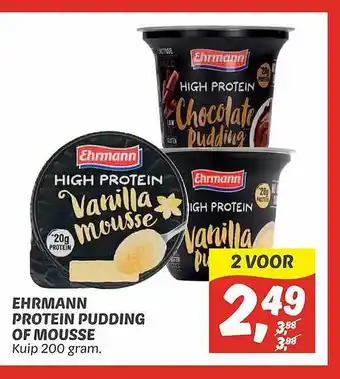 Dekamarkt Ehrmann protein pudding of mousse aanbieding