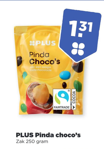 PLUS Plus pinda choco's aanbieding