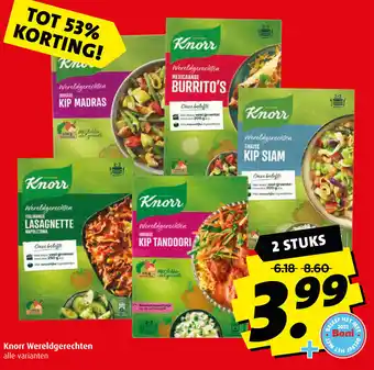 Boni Knorr wereldgerechten alle varianten 2 stuks aanbieding
