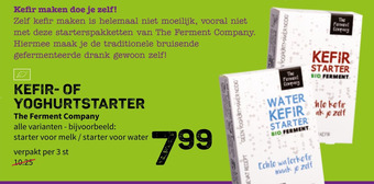 Ekoplaza Kefir- of yoghurtstarter aanbieding