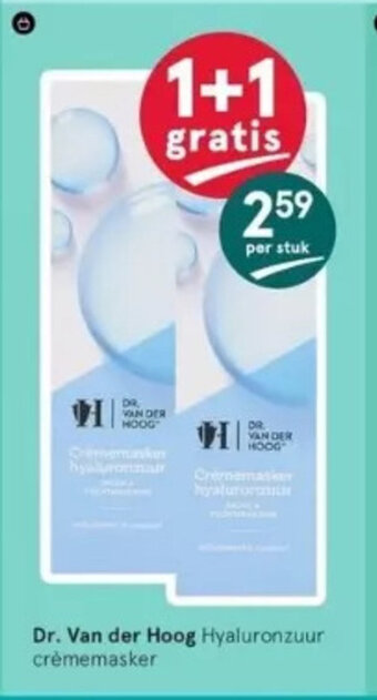 Etos Dr. Van der hoog Hyaluronzuur crememasker aanbieding