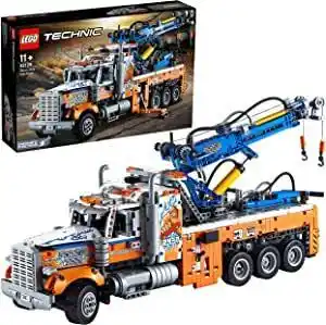 Amazon Lego 42128 technic robuuste sleepwagen met kraan en bouwstenenbouwtechniek voor kinderenspeelgoed vrachtwagencadeau idee aanbieding