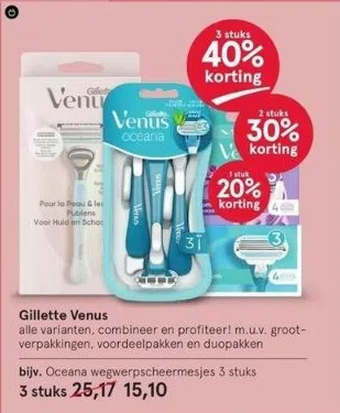 Etos Gillette venus aanbieding