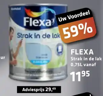 De voordeelmarkt FLEXA Strak in de lak 0,75L aanbieding