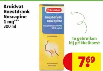 Kruidvat Kruidvat hoestdrank noscapine 1 mg aanbieding