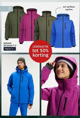ANWB Softshell ski-jassen aanbieding