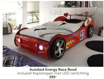 Baby & Tiener Autobed energy race rood aanbieding