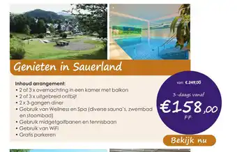 Marrea Hotelarrangementen Genieten in sauerland aanbieding