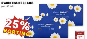 MCD Supermarkt G'woon tissues 3-laags aanbieding